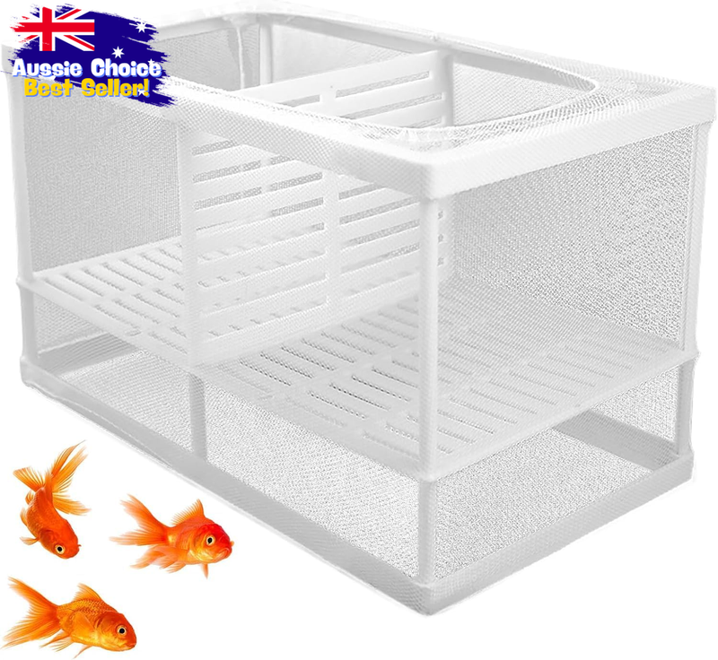 Aquarium Breeding Box, Fish Tank Net for Betta & Fry, Mesh with Suction Cups