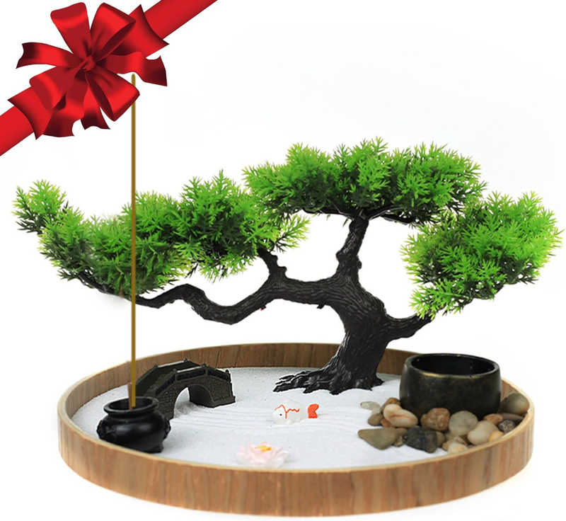 Japanese Zen Garden for Desk - Zen Garden Sand Kit, Artificial