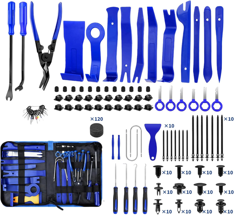 352Pcs Trim Removal Tool Kit, Auto Panel Clip Fastener Remover Set for Car Door