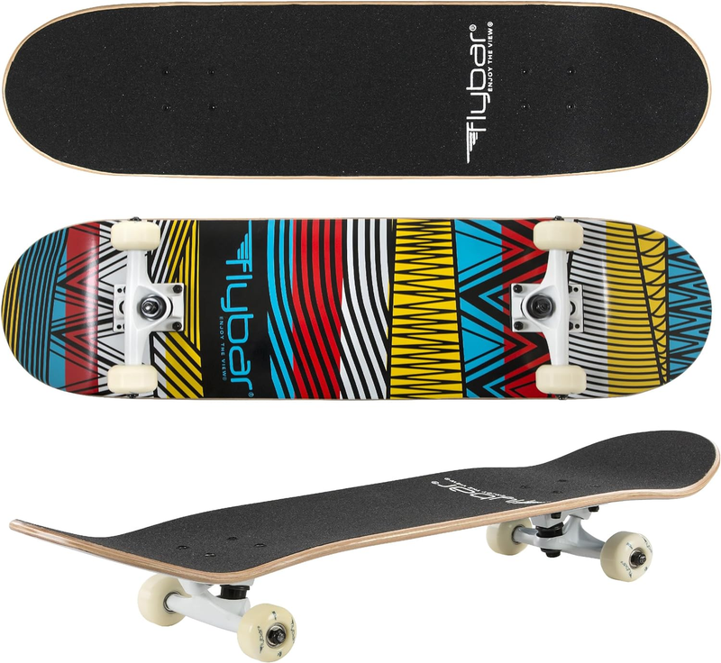 Complete Skateboard for Beginners &ndash; 31 Inch Kids Skateboard, Maple Wood Concave