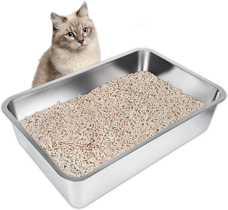 , Large Metal Litter Box For Cats Rabbits, Never A
