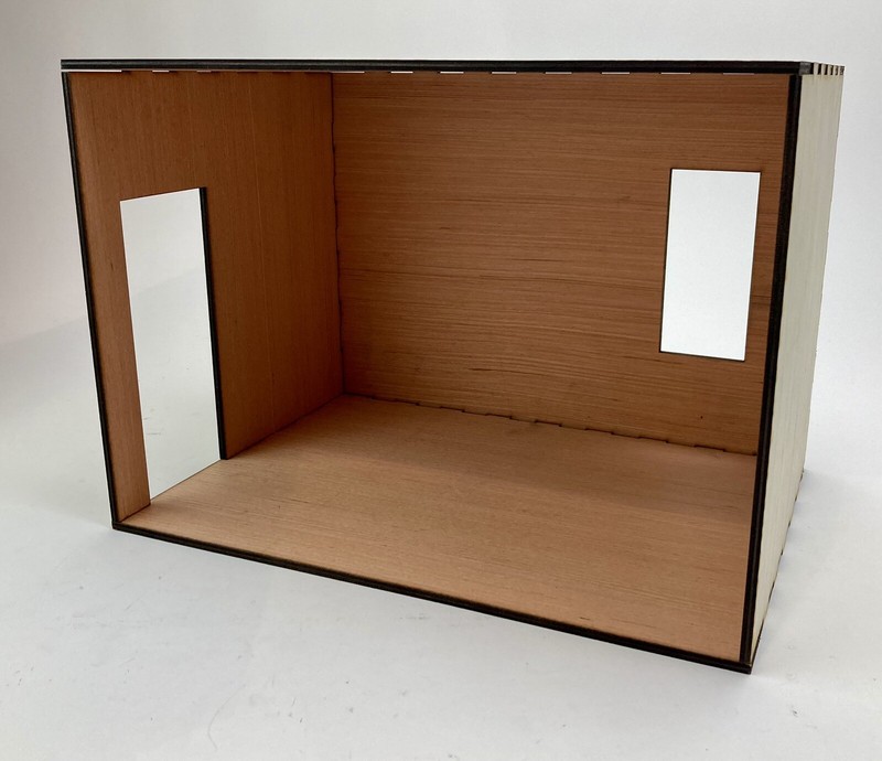 Dollhouse Craft - Miniature Room Box 1:12 Door & Window