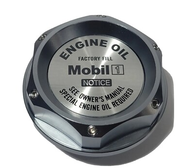 OIL FILLER CAP MOBIL 1 CNC BILLET FOR NISMO GTR 350z 370 240SX 300 ENGINE JDM