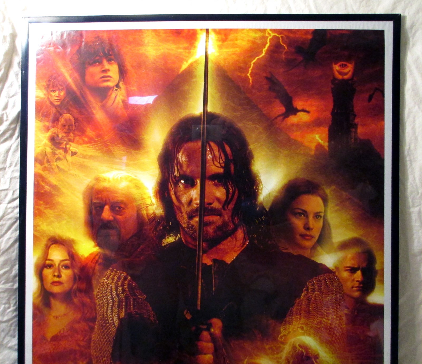 Lord of The Rings Return of The King Movie Poster Aragorn Framed 36x24
