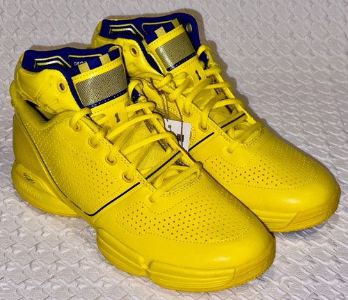 シューズ(男性用) ADIZERO ROSE 1 RESTOMOD TEAM YELLOW adidas Men's Adizero Rose 1 RESTOMOD Basketball Shoes, Team