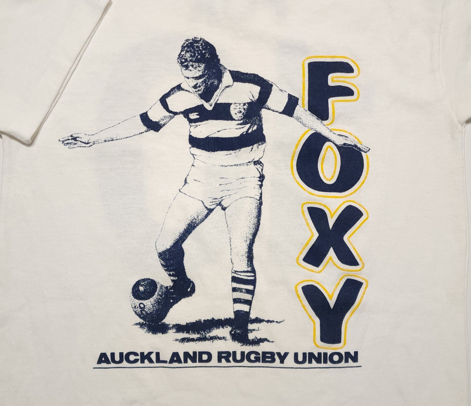 Vintage 1980-90s Auckland Rugby Union Grant Fox FOXY