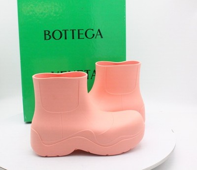 BOTTEGA VENETA PUDDLE WOMENS BOOT ANKLE CHUNKY UK 5 EU 38 PINK RRP £560 MT