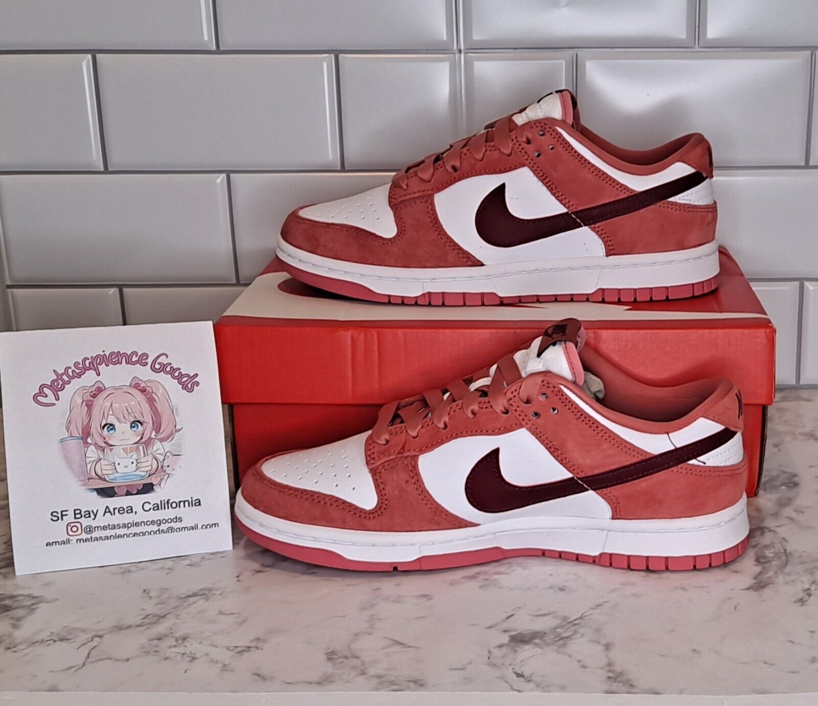 Nike Size M5.5/W7-Nike Dunk Low Valentine's Day 2024 Red Nike Size M5.5/W7-Nike Dunk Low Valentine's Day 2024 Red