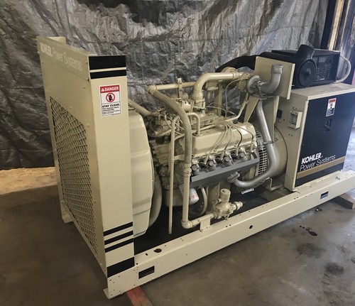 60 KW GENERATOR 80 KW KOHLER NAT GAS / PROPANE 12 LEAD RECONNECTABLE 1 / 3 PHASE
