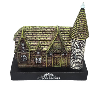 NEW OFFICIAL ALTON TOWERS CURSE AT ALTON MANOR HAUNTED RIDE RESIN DUEL FIGURE