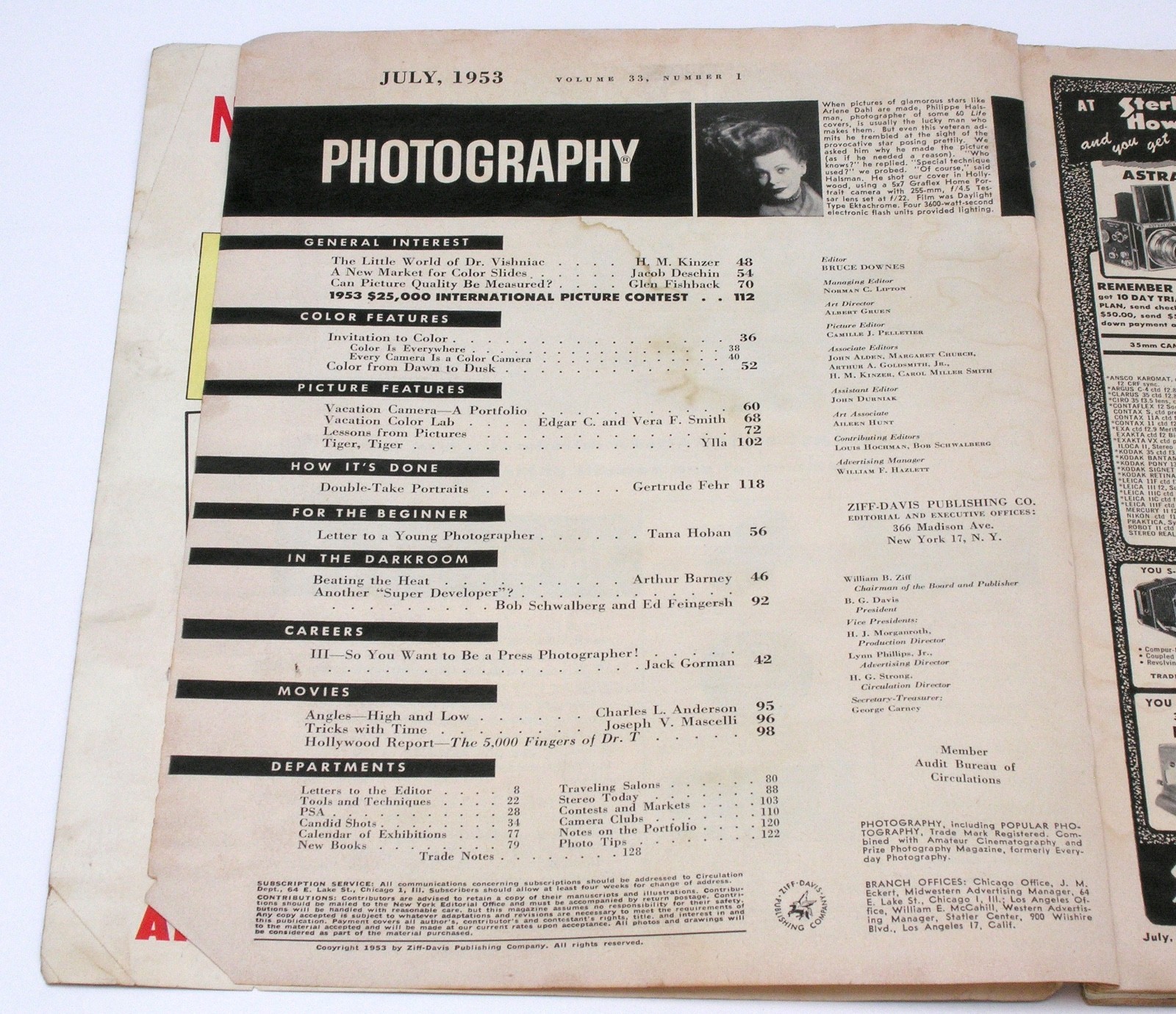 PHOTOGRAPHY MAGAZINE * JULY 1953