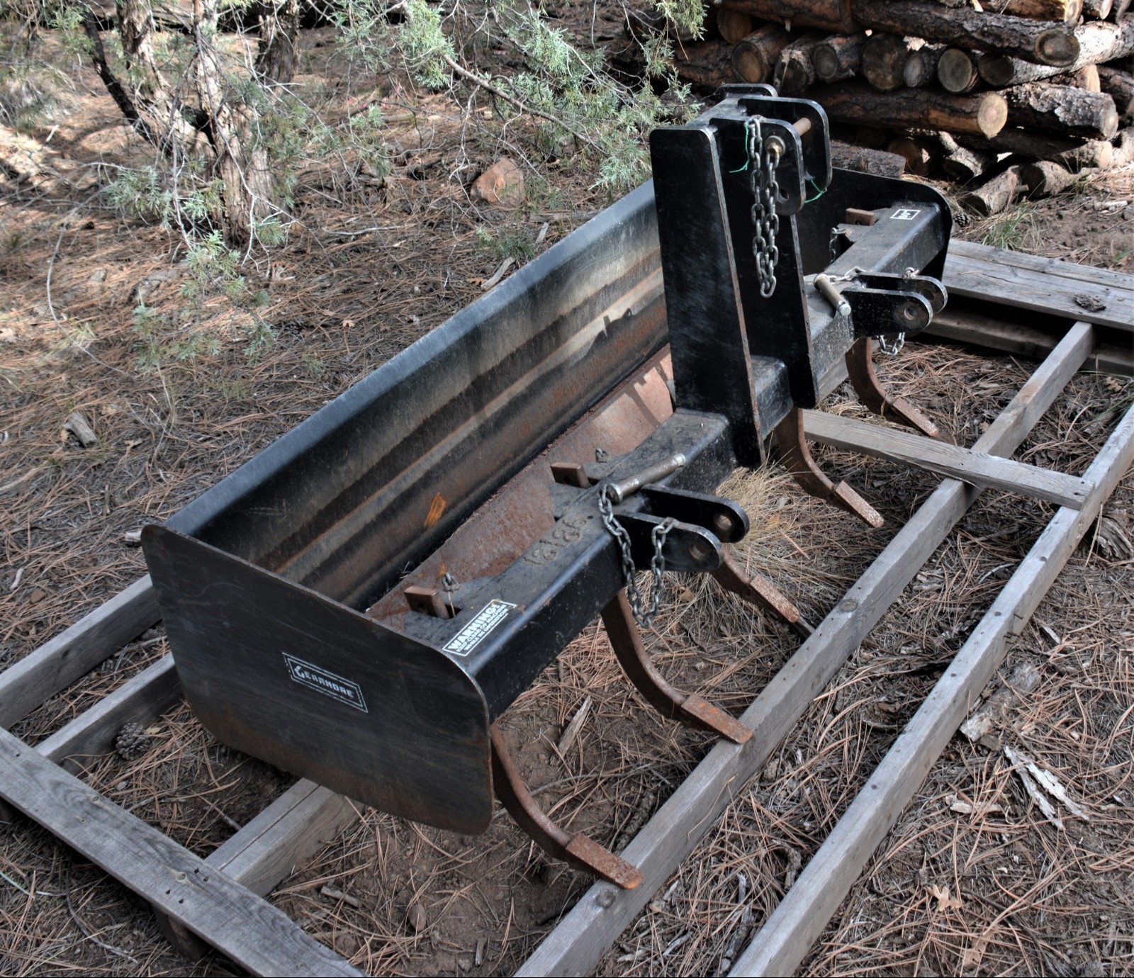 2012 John Deere 3320 4x4 Tractor with Loader Gannon Rock Rake 1182+ Hours