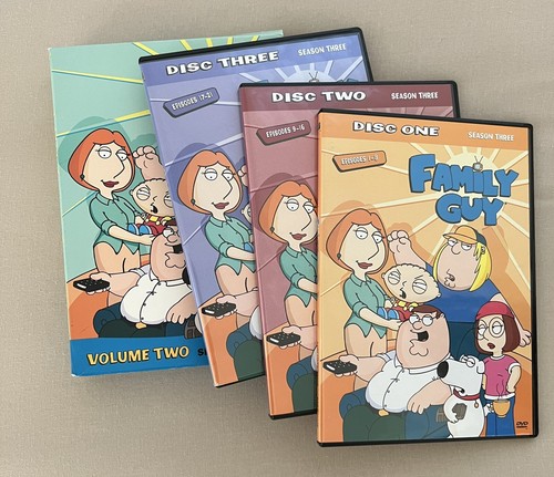 Family Guy Volume 2: Season 3 DVD 3 Disc Set, With Bonus Features