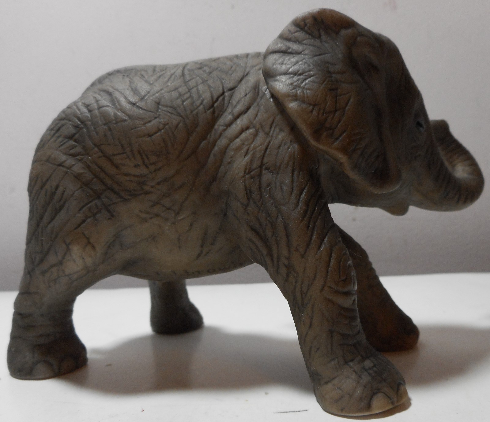 Vintage 1981 River Shore RJ Brown Zuela the Elephant Calf  figurine realistic