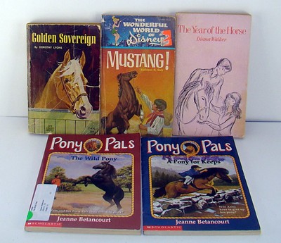 Lot of 17 Pb Horse Books The Wild Pony Mustang Wild Arabian Saddle Club