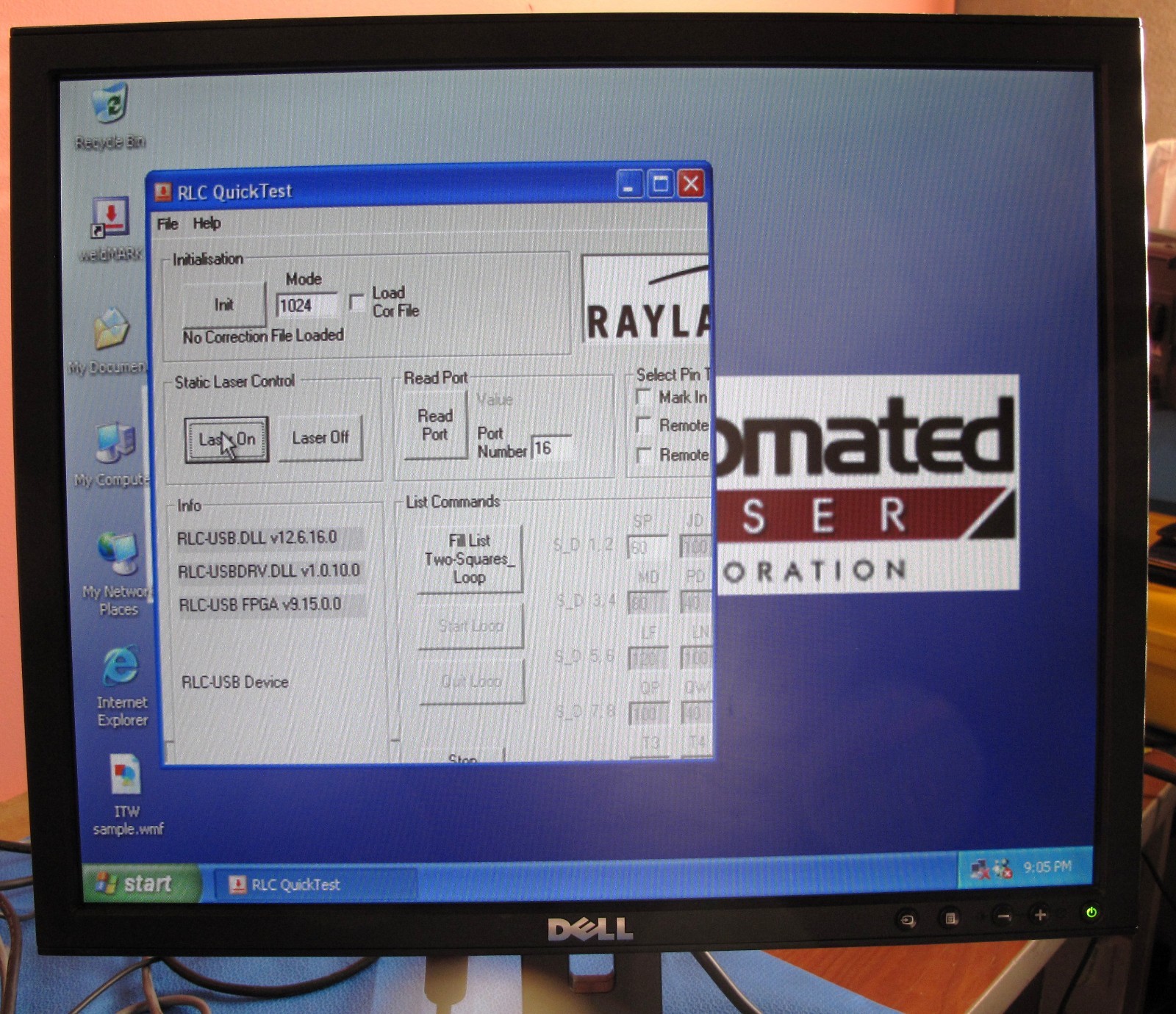 Automated Laser Corporation LSG-10 High Speed CO2 Laser Marker for Engraving