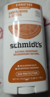 Signature Schmidt's  Natural Deodorant  Sandlewood & Citrus  75 g  New