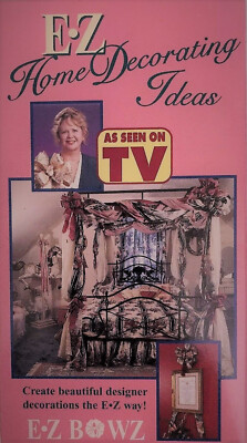 VHS Tape. E-Z HOME DECORATING IDEAS. 1996 by E-Z Bowz videos.