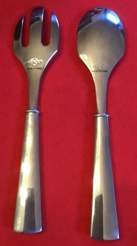 LENOX VIBE 3 PC Silver Metal Salad Bowl Set