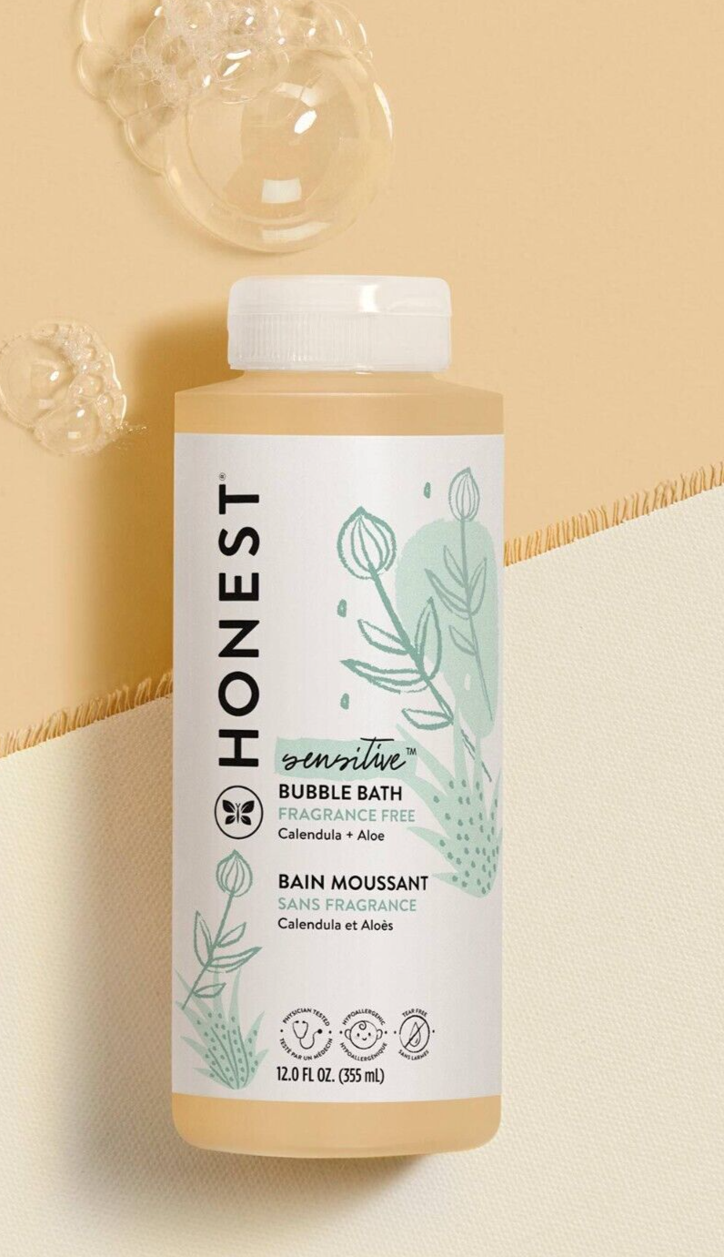 The Honest Company Sensitive Bubble Bath Tear Free Fragrance Free 12 Oz