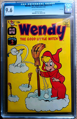 WENDY THE GOOD WITCH #19 CGC 9.6 OW-W 1963 HARVEY File Copy WORLDS HIGHEST GRADE