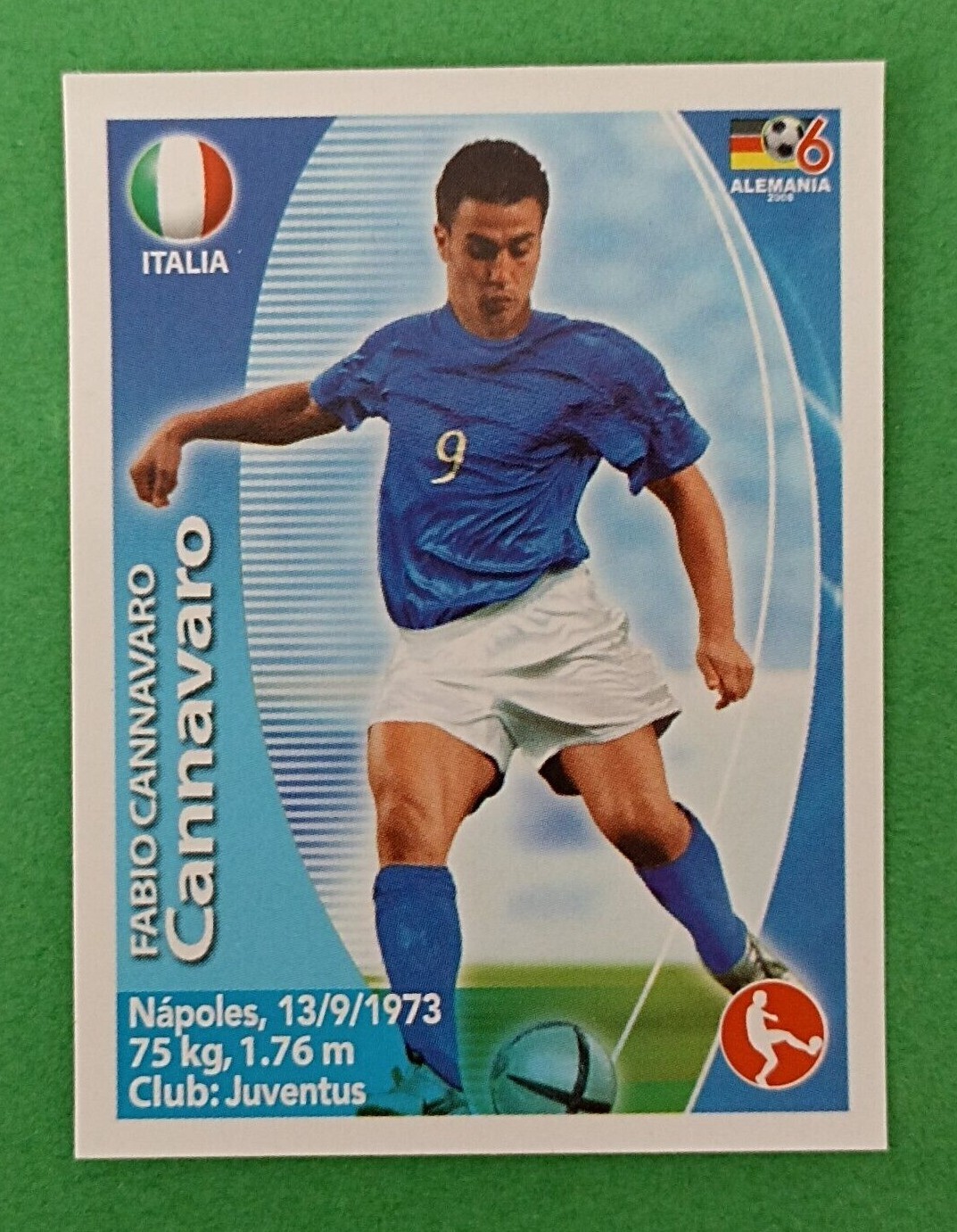 295★サッカー★fabio cannavaro★prostars★フィギュア 295☆サッカー☆fabio cannavaro☆prostars☆フィギュア 295