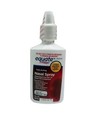 Equate Fast-Acting Nasal Spray Nasal Decongestant 1 fl. oz. Exp 05/25