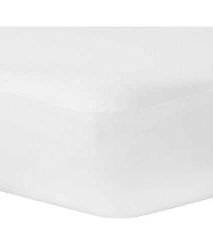PROTECT-A-BED AllerZip Smooth Mattress Protector, King, White (13 Inch Deep)