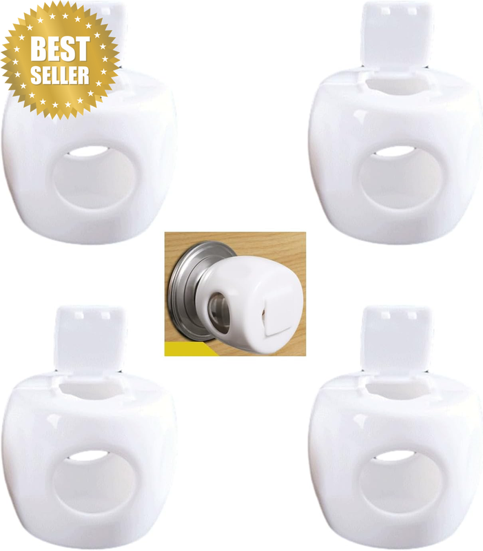 4 Pack Baby Safety Door Knob Covers Upgraded Door Knob Locks