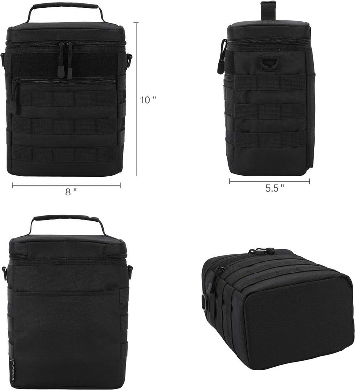 YoKelly Tactical Lunch Bag Military Molle Lunch Box Picnic Beach Leak Proof