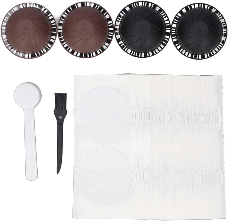 Aluminum Foil Covers for Coffee Capsules 100 Pack Heat-Resistant 180C Airtight S