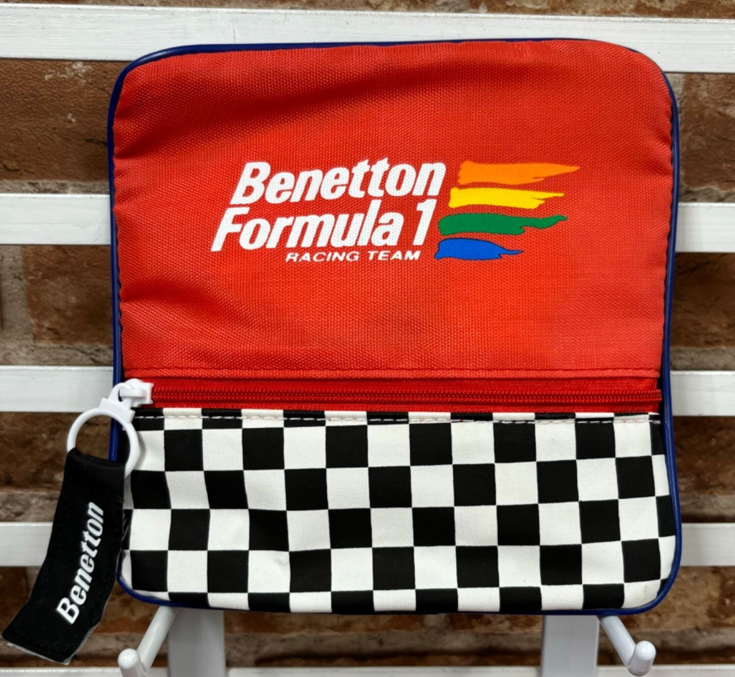 公式　BENETTON FORMULA１　ボストンバック➕ポーチ Benetton FORMULA 1 Racing team F1 Zip Pouch W6.5
