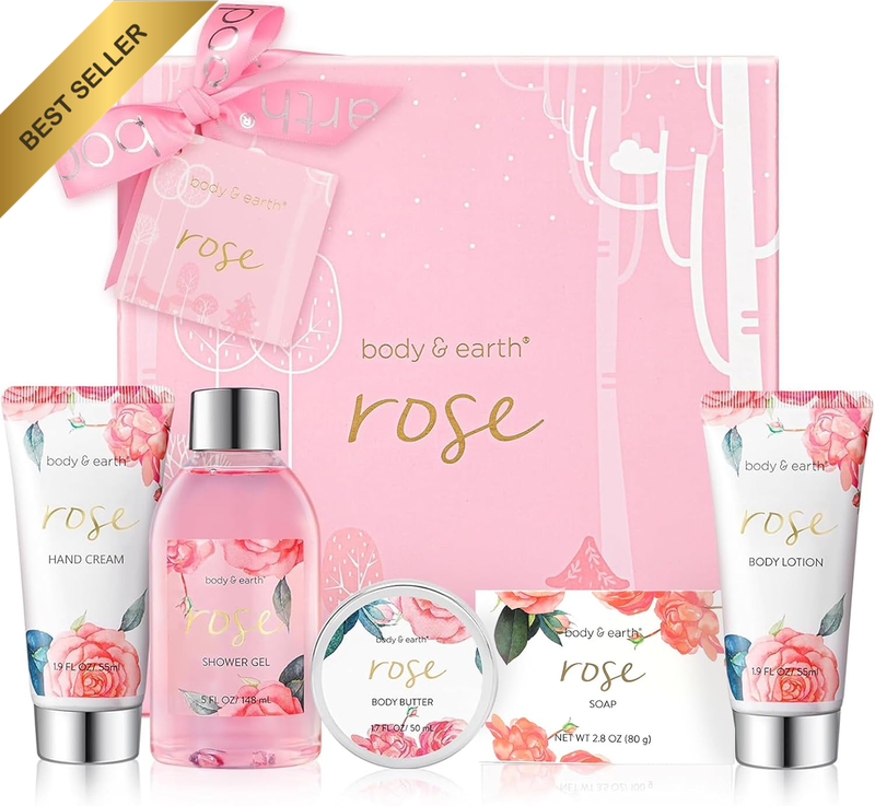 Gifts for Women  Gifts Set, Rose 6 Pcs Birthday Gifts for Women,Unique Birthday