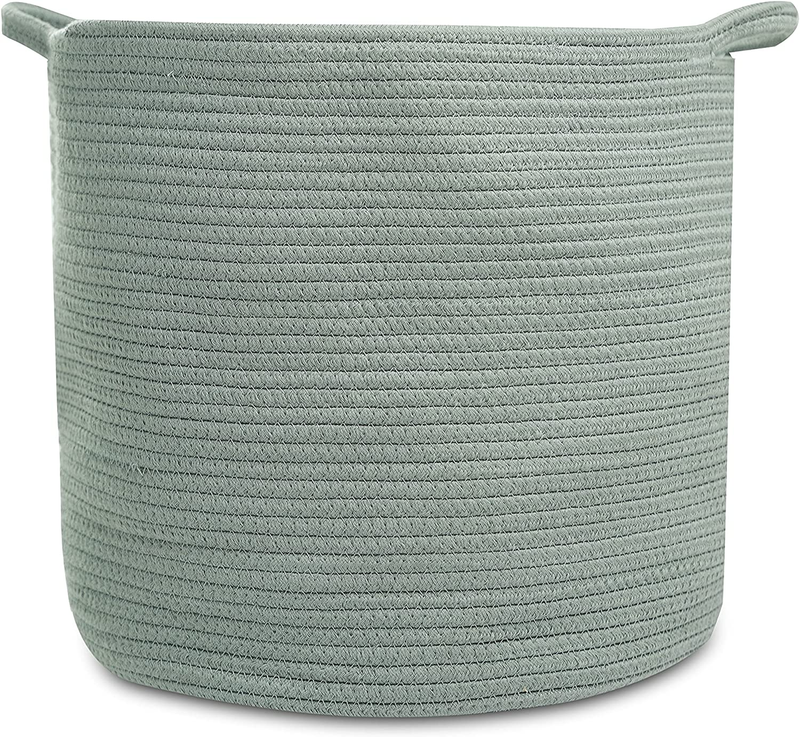 Rope Storage Basket- Nursery Bin and Toy Organizer (15&rdquo;x15