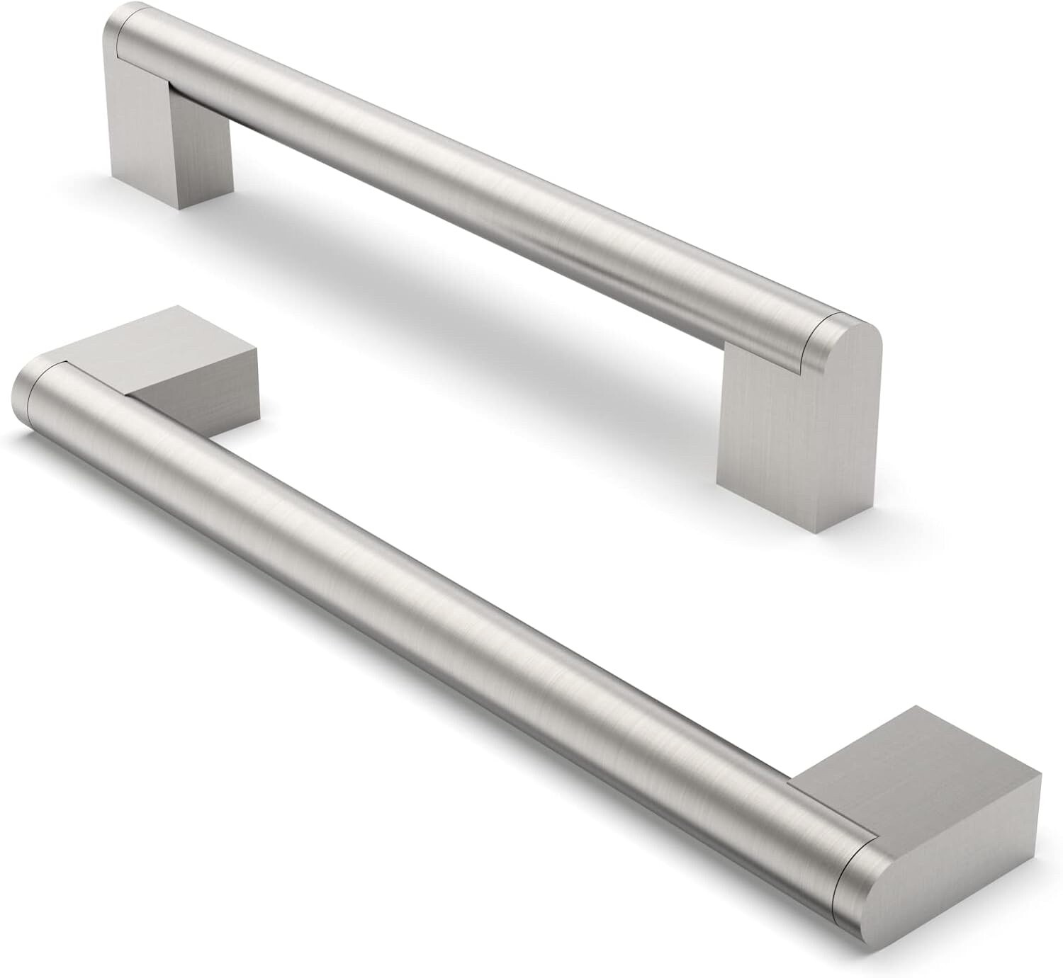 FURNIWARE 10 Pack Cabinet Pulls, Hardware Drawer Handles, Stainless Steel Kitche