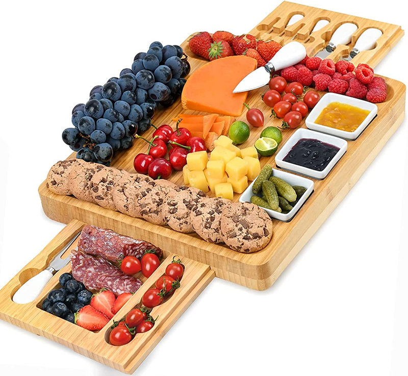 Bamboo Charcuterie Boards Large Extra Meat Charcuttery
