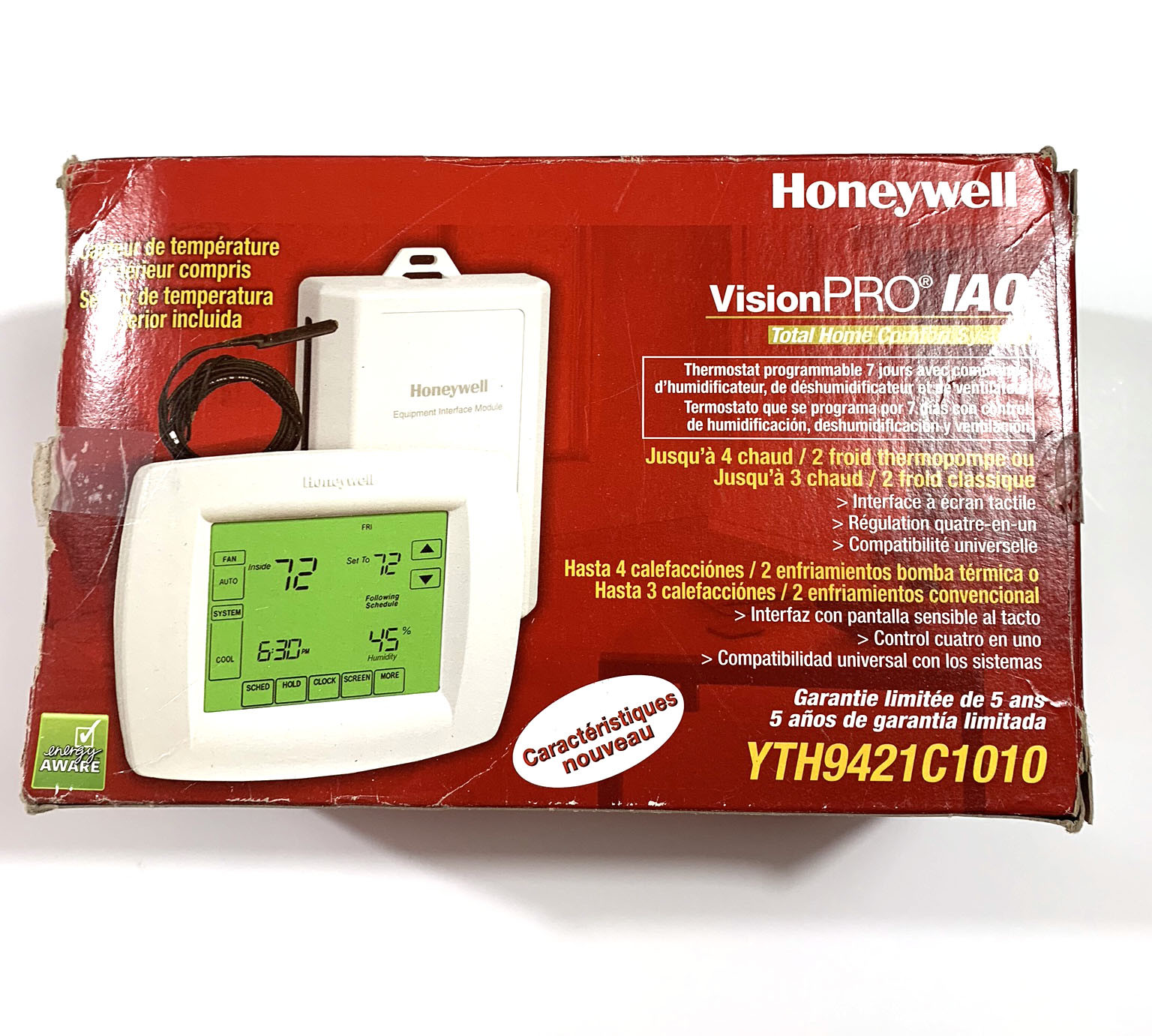 Honeywell Visionpro Iaq Total Home Comfort Thermostat W Outdoor