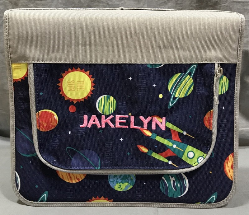 Details About Pottery Barn Kids Navy Solar System Mackenzie 3 Ring Binder Jakelyn Mono