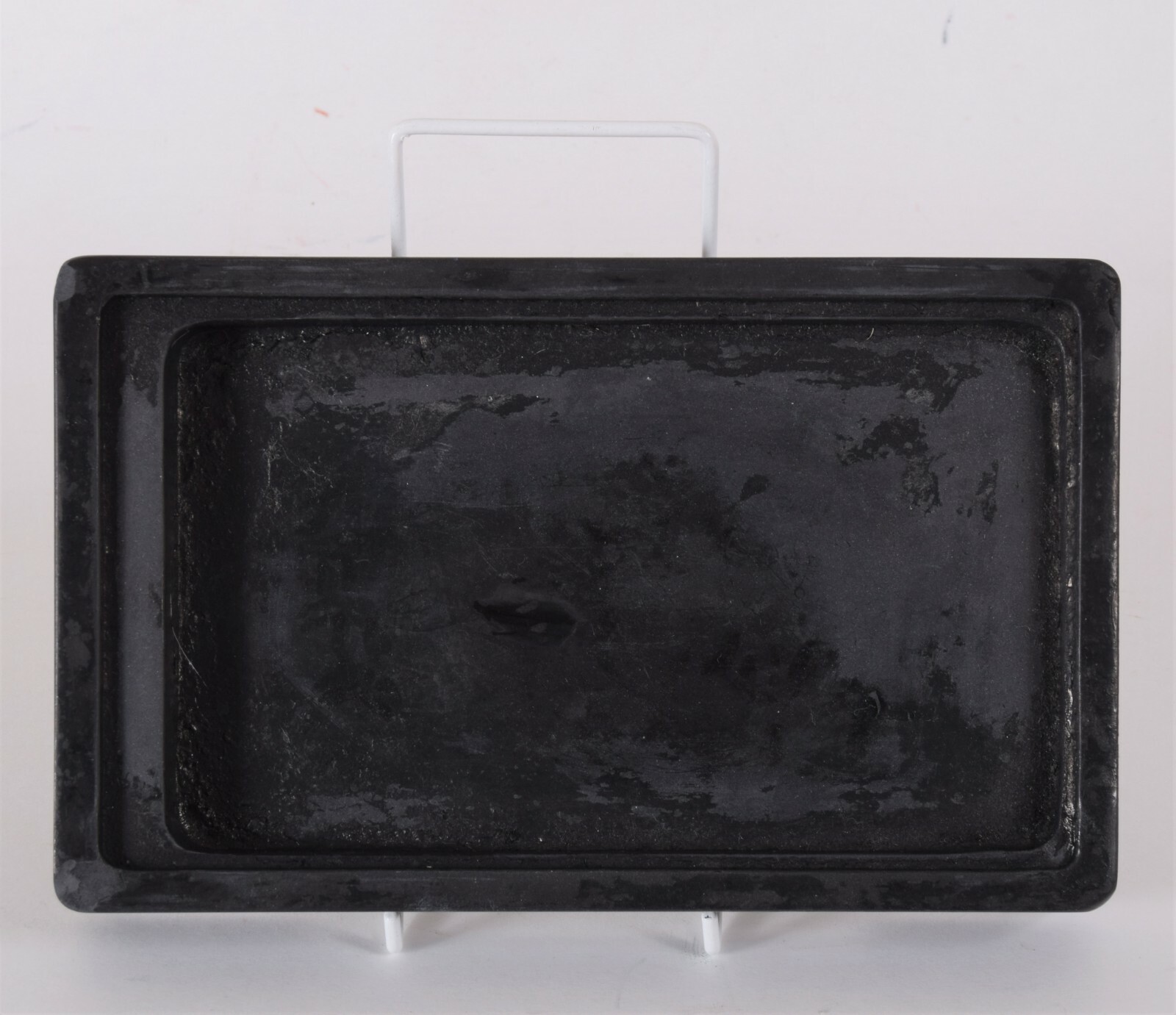 Chinese Ink Stone Well Used Black She Stone