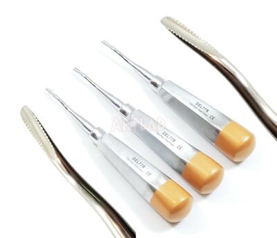 3 EA German Premium Root Dental Tooth Extracting Elevator # 77R-Dental Elevators