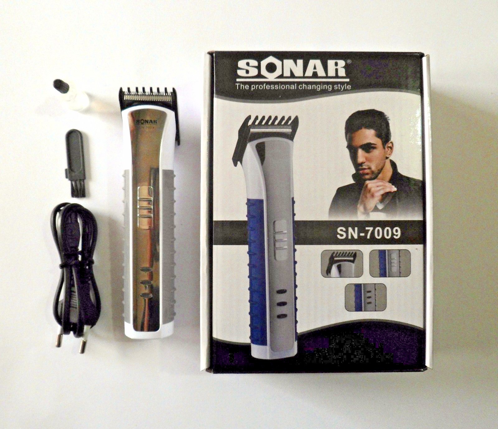 Tagliacapelli Rasoio Elettrico Sonar Sn-7009 Regola Barba Ricaricabile linq