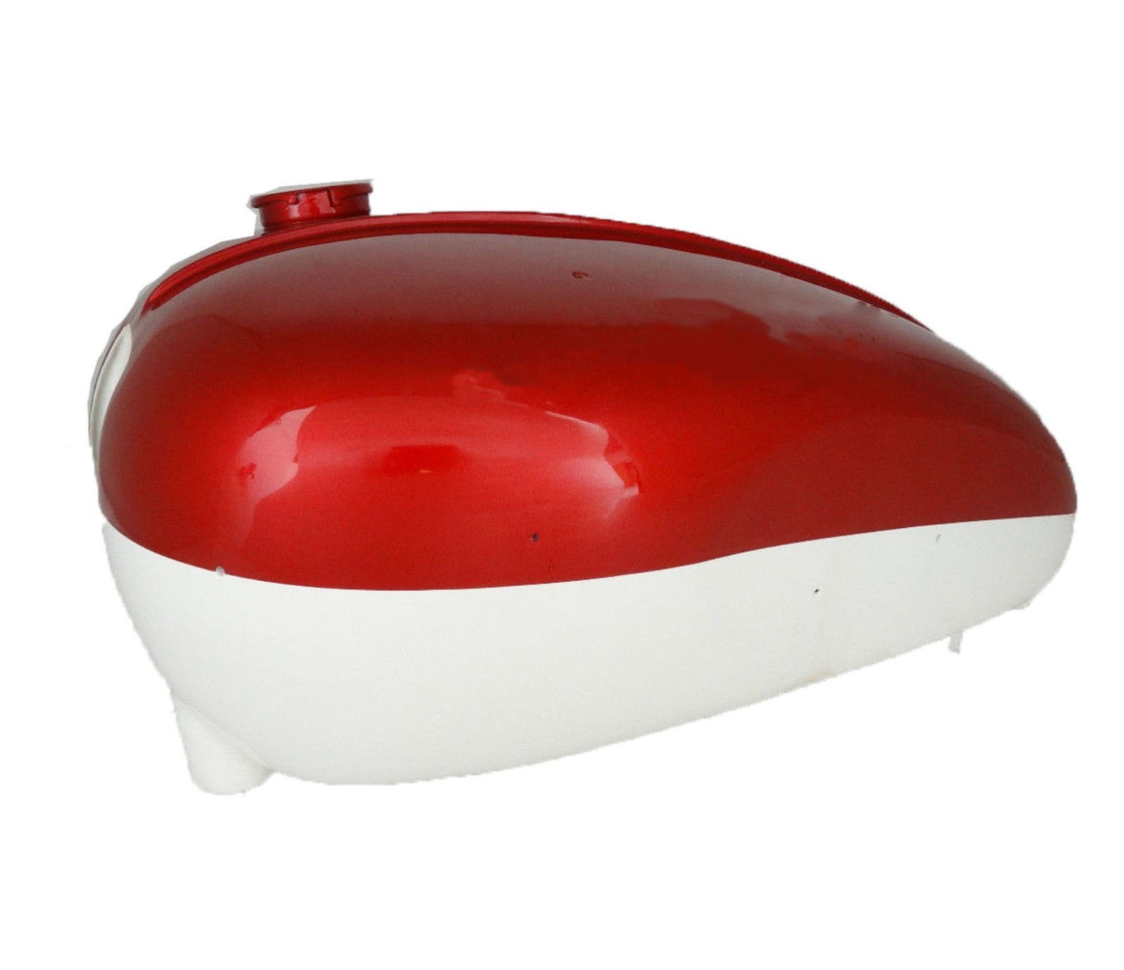Fits Triumph T120 TR6 Duplex Frame Cherry & White Petrol Fuel Tank 1960  