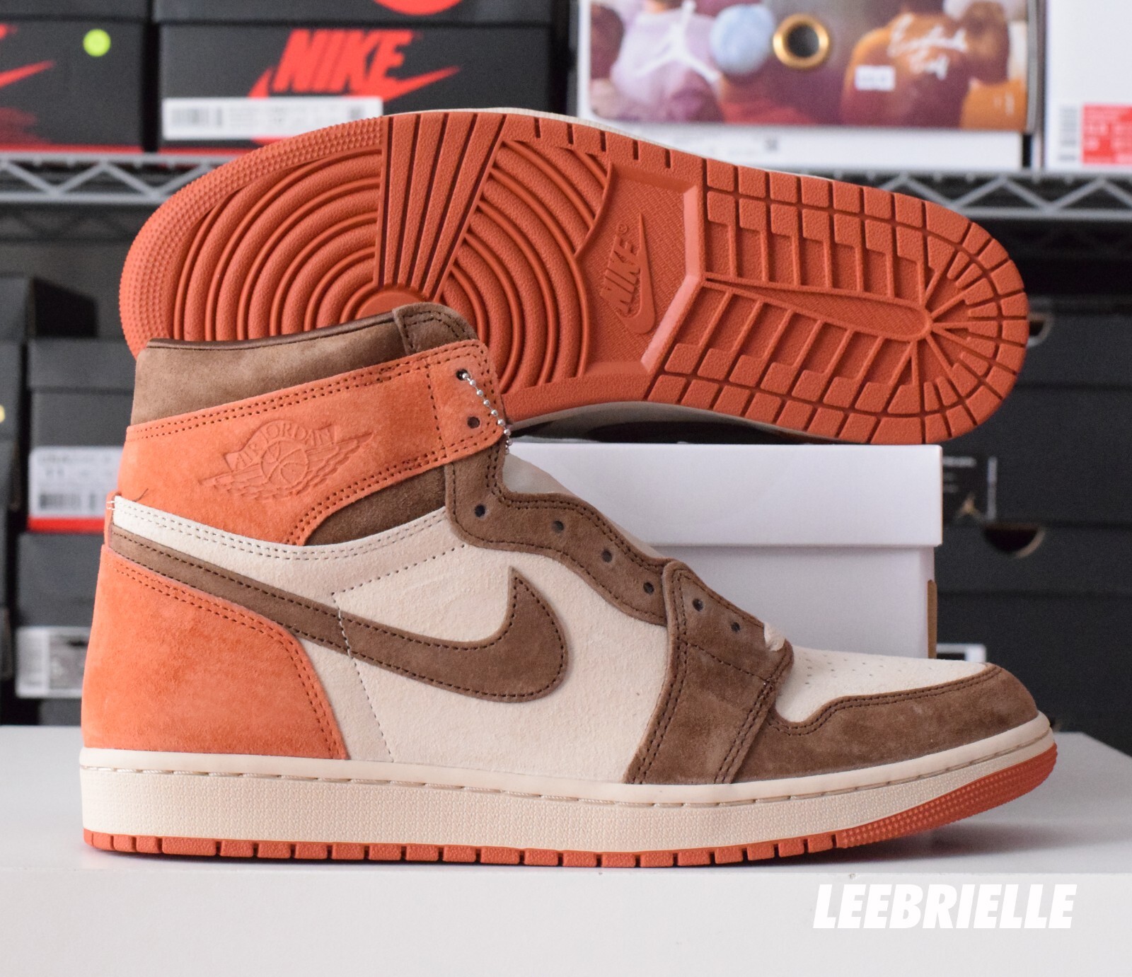 Pre-owned Jordan Fq2941-200 - Wmns Air  1 Retro High Og Sp Dusted Clay Cacao Wow In Multicolor