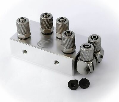 Hydraulic Oil Distributor Integral 3 Channel 1/14 RC Metal Excavator Arm Parts