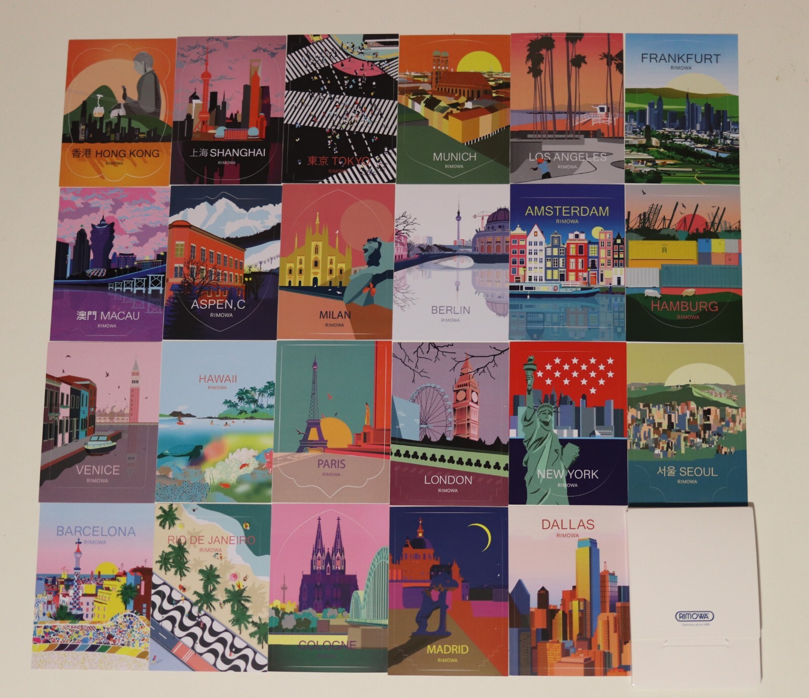 RIMOWA City Stickers - Factory Set 1 of (23) - Brand New | eBay