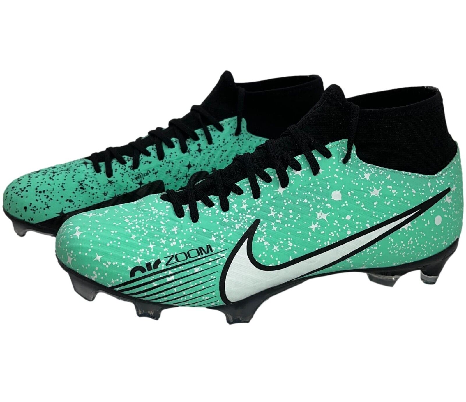 Nike By You Mercurial SuperFly 9 FG Men's Cleats (Mint/Black Nike By You Mercurial SuperFly 9 FG Men's Cleats (Mint/Black