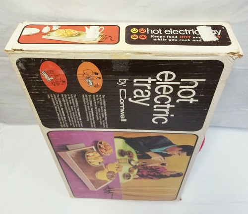 Vintage Cornwall Hot Electric Tray Plate #1418 - Harvest Gold - Works