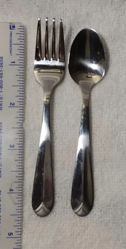 Stokes Brand 6 Mini Forks and 6 Espresso Spoons, 4.5