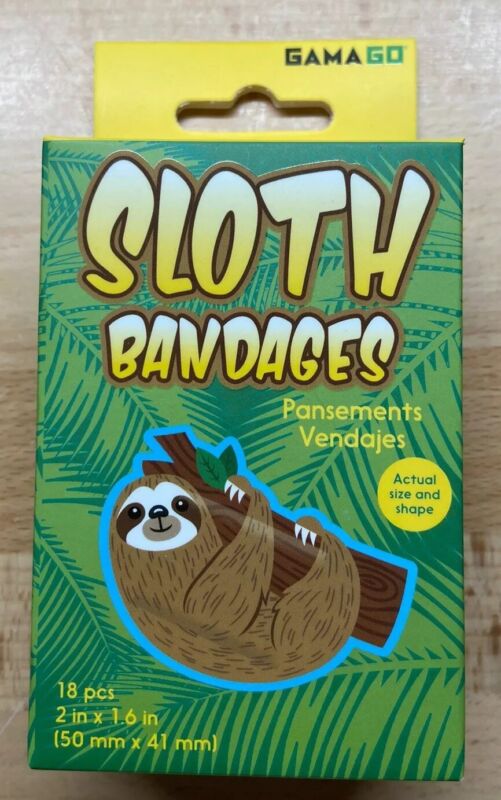 Sloth Bandages Latex Free Stickers - Kid Love Them!