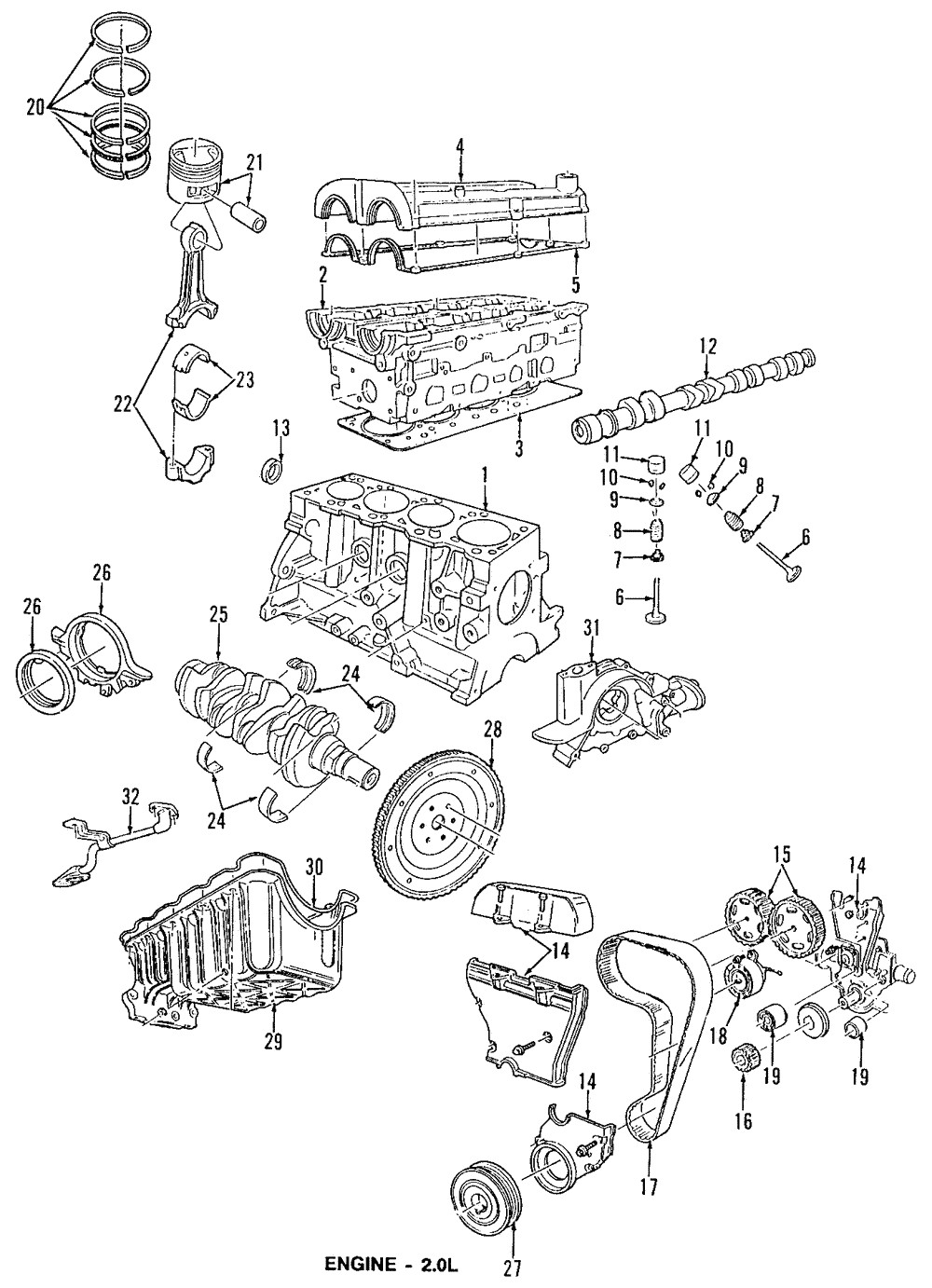 Genuine Ford Piston Rings F5RZ-6148-A